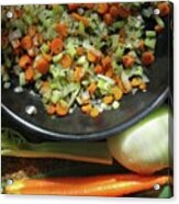 Mirepoix With Carrots And Celery Acrylic Print