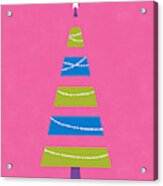 Modern Glam Christmas Tree 2- Art By Linda Woods Acrylic Print