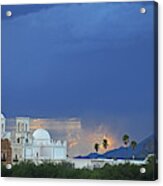 Monsoon Skies Over The Mission Acrylic Print