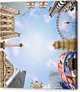 Montage Picture Of London Landmarks Acrylic Print