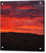 Montana Big Sky Sunset Acrylic Print