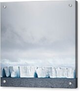 Moody Antartica With Iceberg Acrylic Print