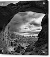Moody Day At Double Arch Acrylic Print