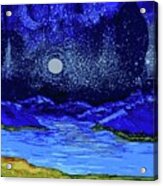 Moon And Stars 5 Acrylic Print