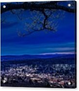 Moon Over Athol, Massachusetts Acrylic Print