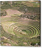 Moray Agricultural  Terraces Acrylic Print