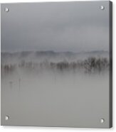 Morning Fog On The Delta Acrylic Print