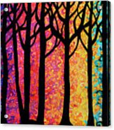 Mosaic Forest Acrylic Print