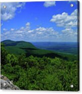 Mount Everett And Mount Race From The Summit Of Bear Mountain In Connecticut Acrylic Print