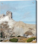 Mountain Landscape Of The Picturesque Dolomites Torre Dei Scarp Acrylic Print