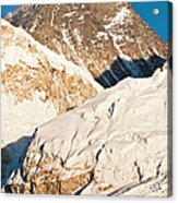 Mt Everest Summit Sunset Snowy Acrylic Print