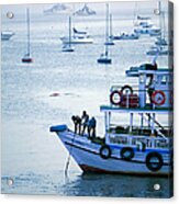 Mumbai, Gateway Of India, Harbor Ferries Acrylic Print