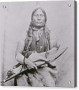 Native American Holding Bow And Arrow Acrylic Print