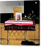 Navy Seal Killed In Afghanistan Mourned Acrylic Print