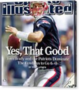 New England Patriots Qb Tom Brady... Sports Illustrated Cover Acrylic Print