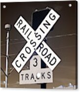 New Orleans Railroad Crossing Infrared Acrylic Print