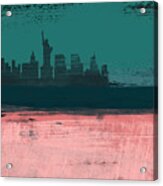New York Abstract Skyline Ii Acrylic Print