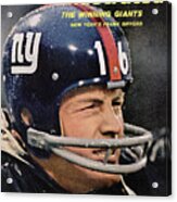 New York Giants Frank Gifford Sports Illustrated Cover Acrylic Print