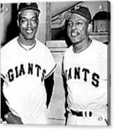 New York Giants Monte Irvin L. And Acrylic Print