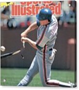 New York Mets Gregg Jeffries... Sports Illustrated Cover Acrylic Print