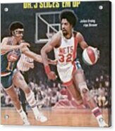 New York Nets Julius Erving, 1976 Aba Championship Sports Illustrated Cover Acrylic Print