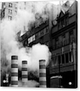 New York, Steam Acrylic Print