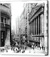 New York Stock Exchange And Broad Street Acrylic Print
