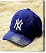 New York Yankees Beach Cap Acrylic Print