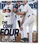 New York Yankees Derek Jeter, Jorge Posada, Mariano Rivera Sports Illustrated Cover Acrylic Print