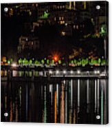 Nightlights Of Lake Como Acrylic Print