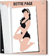 No1007 My The Notorious Bettie Page Minimal Movie Poster Acrylic Print