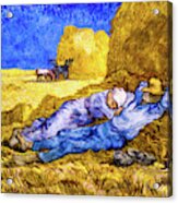 Noon - Rest From Work By Van Gogh Acrylic Print