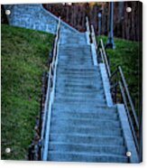 Norwich University Centennial Stairs With Dates Acrylic Print