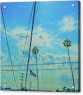 Nothing But Net And The Beginning Of Lines - Brilliant Acrylic Print