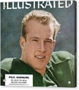 Notre Dame Qb Paul Hornung Sports Illustrated Cover Acrylic Print