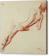 Nude Study Ida Rubinstein Acrylic Print