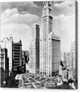 Nyc, Woolworth Building, 1939 Acrylic Print