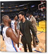 Oklahoma City Thunder V Golden State Acrylic Print