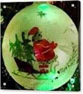 Old Santa Ornament Acrylic Print
