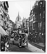 Omnibus On Fleet Street Acrylic Print