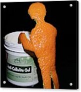 Orange Skin Acrylic Print