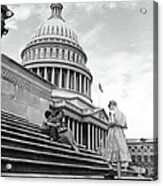 Outside The Capitol Acrylic Print