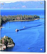 Overhead Of Emerald Bay, Lake Tahoe Acrylic Print