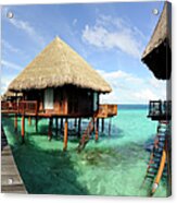 Overwater-bungalow An The Beautiful Acrylic Print
