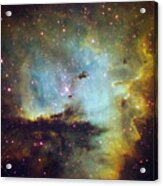 Pac-man Nebula Acrylic Print