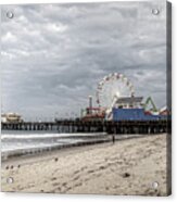 Pacific Park On The Pier-desaturated Acrylic Print