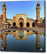 Panorama Of Masjid Wazir Khan Acrylic Print