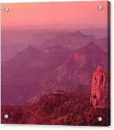 Panorama Pre-dawn At Point Imperial Grand Canyon National Park Acrylic Print