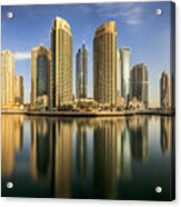 Panoramic Dubai Marina Acrylic Print