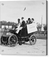 Passengers In 1903 Cadillac Acrylic Print